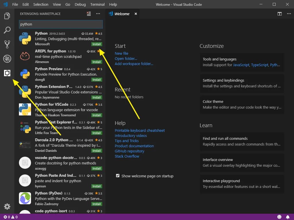 Vs code python как запустить. Установщик visual studio code. визуал студио питон. vs code интерфейс. visual studio code python.