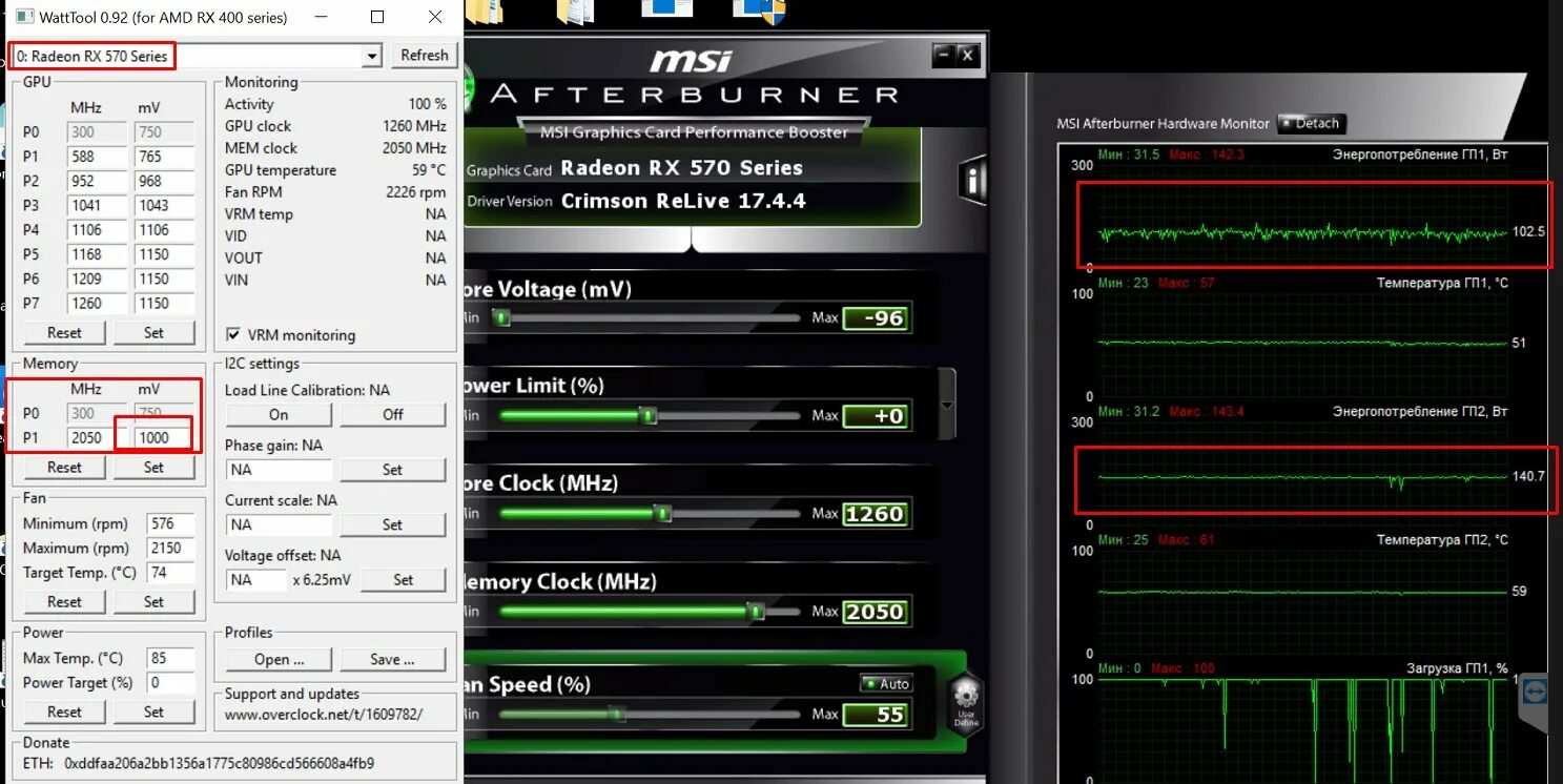 Rx 570 4 gb драйвер. MSI Afterburner Radeon RX 570. Вольтаж RX 570. Вольтаж видеокарты АМД. Андервольтинг RX 570 MSI Afterburner.