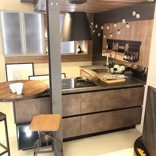 Проект кухни с стойкой
