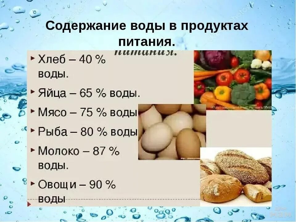 В сухих фруктах содержится. Содержание воды в продуктах. Вода в продуктах питания. Содержание воды в пищевых продуктах. Процент воды в продуктах.