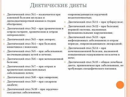 1 стол диета при язвенной