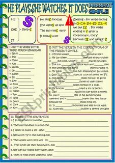 Present simple spelling