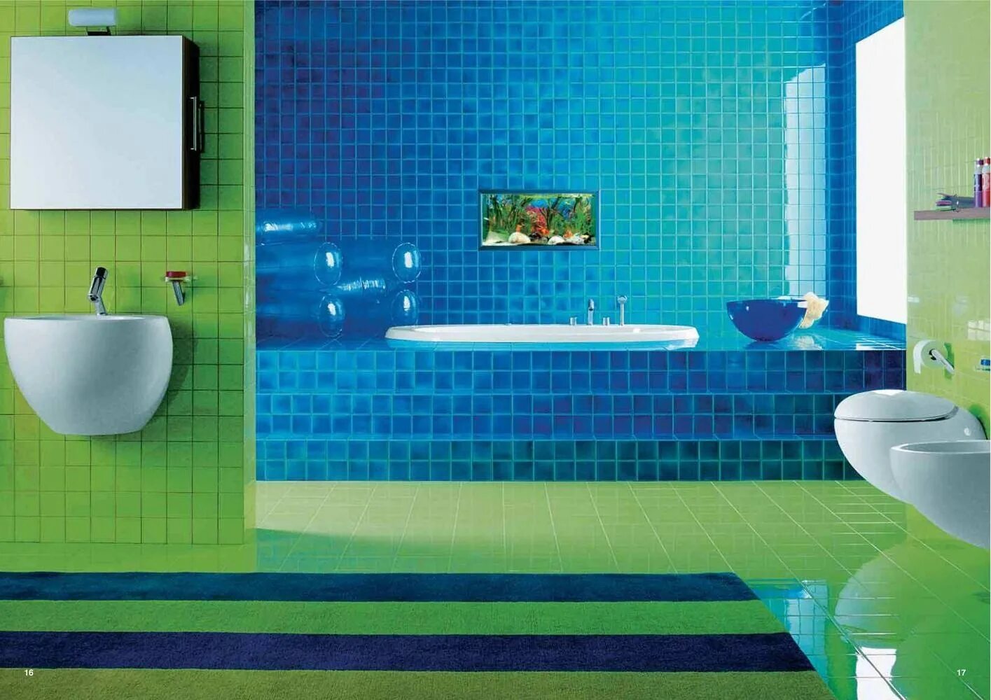 Зеленая ванна купить. Яркая плитка для ванной комнаты. Цветная ванна в интерьере. Ванная в салатовом цвете. Сочетание цветов плитки в ванной комнате.