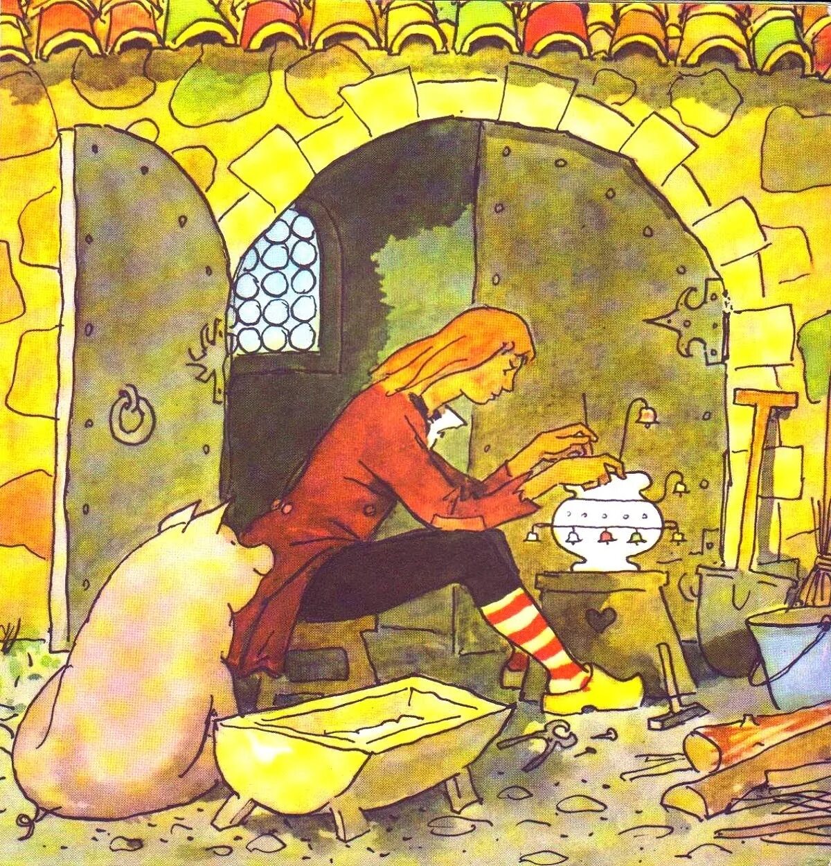 горшочек из сказки свинопас. иллюстрация к сказке свинопас андерсена. сказки андерсена свинопас. андерсен, ганс христиан "свинопас". андерсен "свинопас".