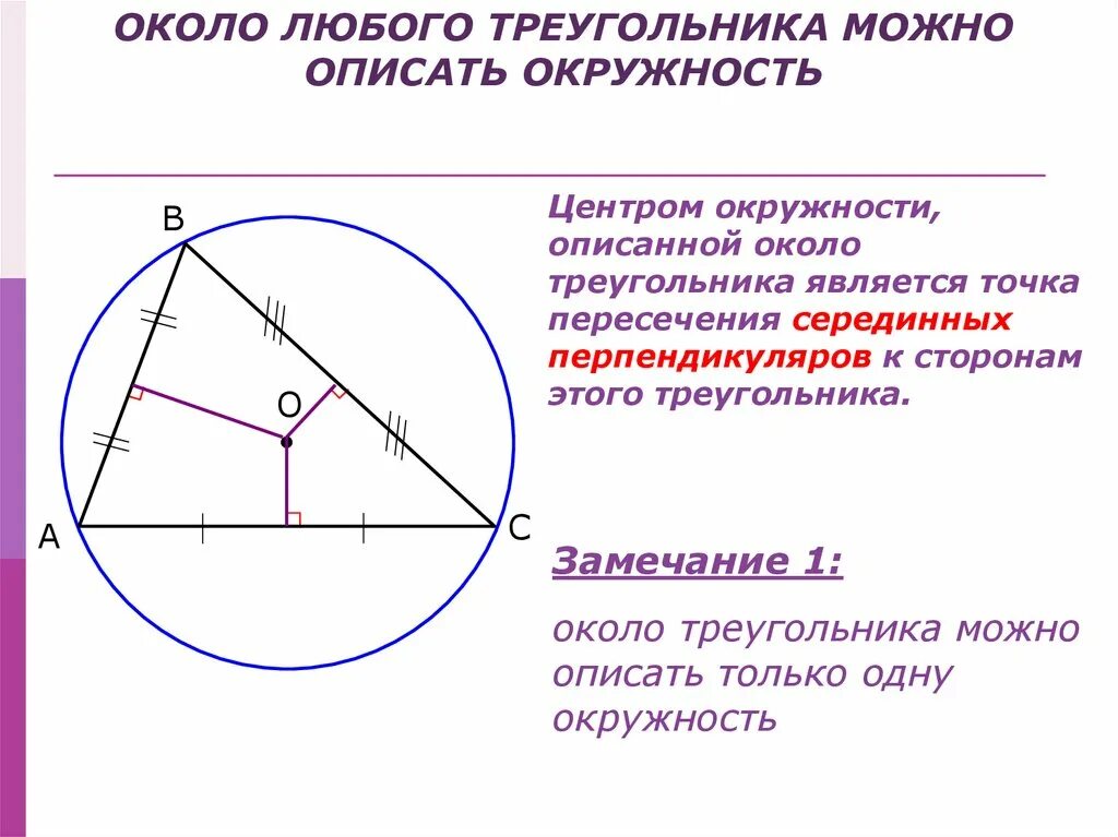 Дать определение описанной окружности