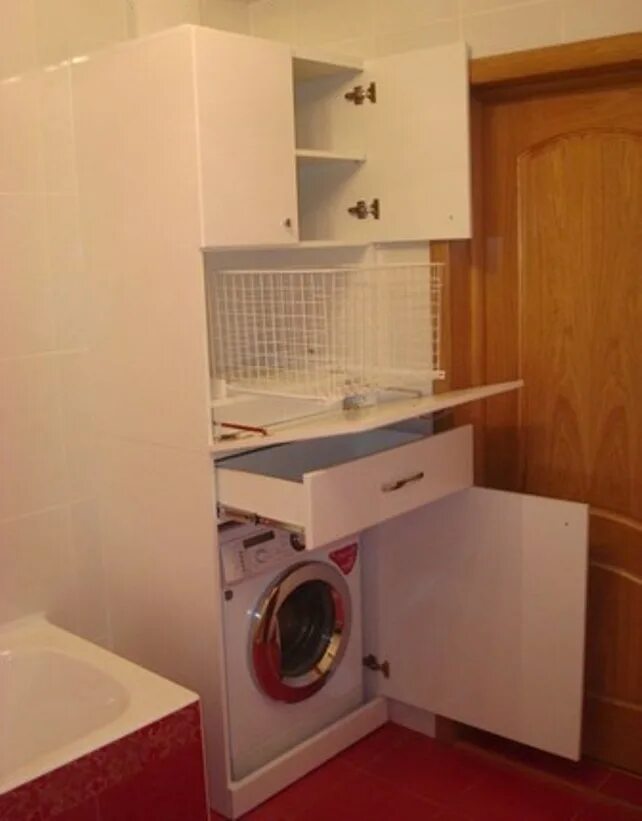 Машинка в шкафу в ванной. Шкаф над стиральной машины 64 см Акватон. Шкаф для встраиваемой стиральной машины. Шкаф для стиральной машины в ванной. Шкаф со встроенной стиральной машиной в ванной.