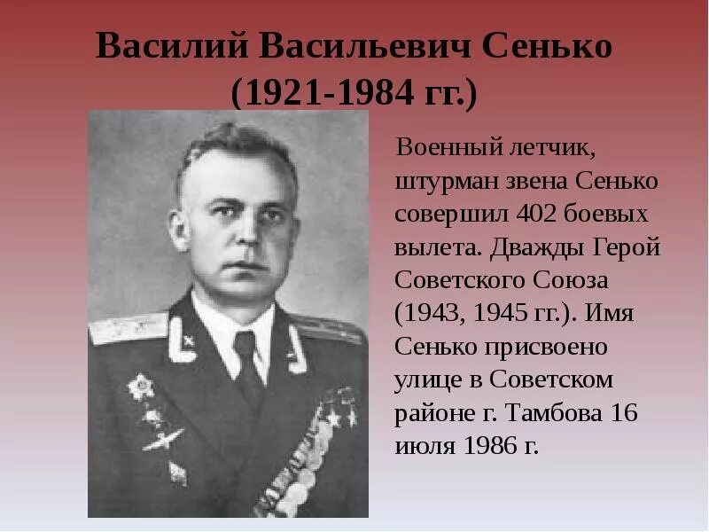 Города названные в честь советских генералов. Герои Тамбовской области Сенько. Герои советского Союза Тамбовской области. "", "Герой советского Союза политрук н. д. Фильченков",bcftdf.