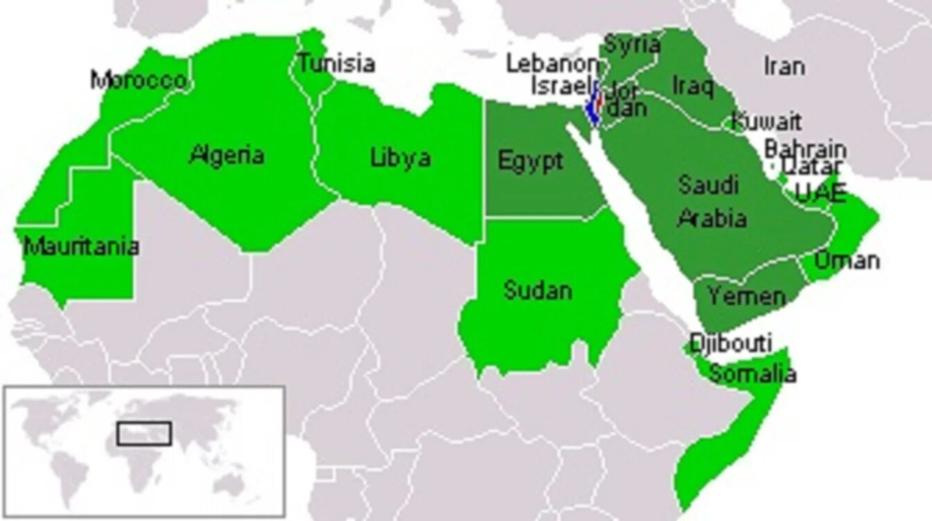 Лига арабских государств карта. Лига арабских государств состав. Арабские страны на карте.