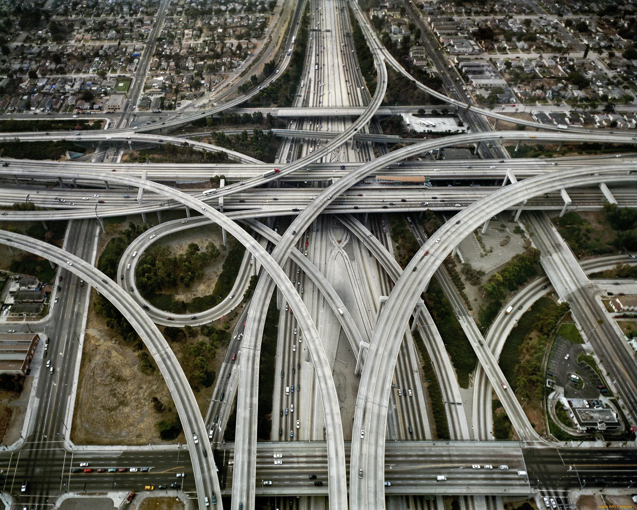 Транспортные сети виды. Транспортная развязка Лос Анджелес США. Автострадой в Лос-Анджелесе.