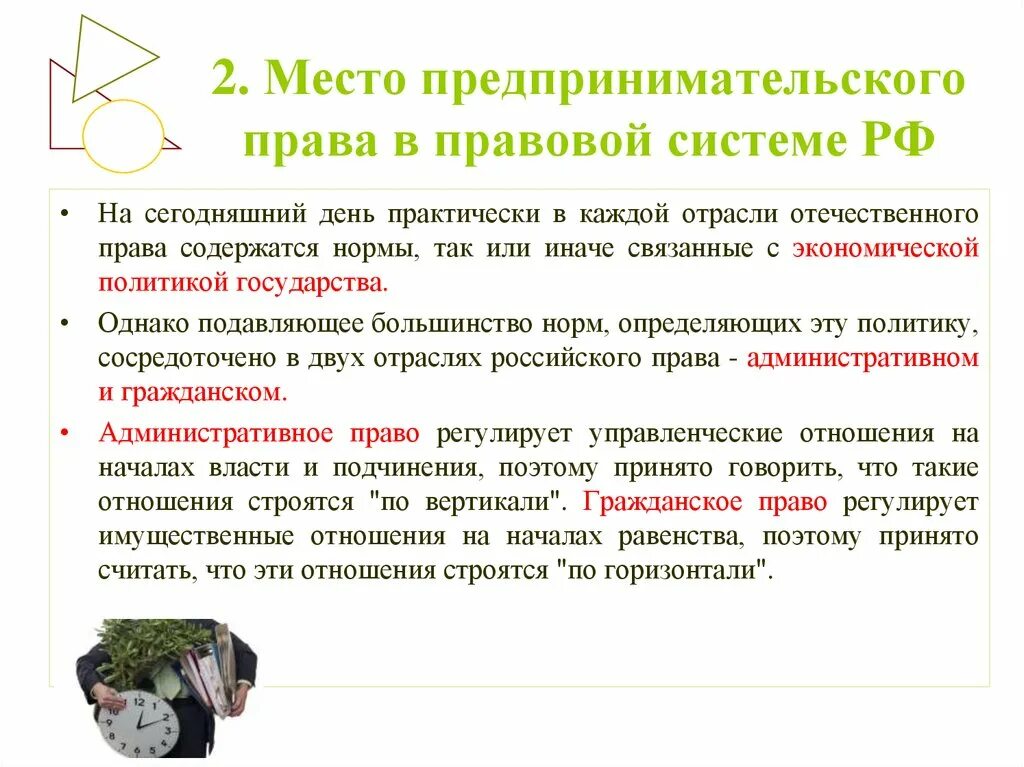 Предпринимательское право понятие. Право заниматься предпринимательской деятельностью личное неимущественное