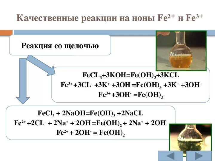 Fecl3 co2 реакция. Качественная реакция на хлорид железа 2 и 3. Fe Oh 2 качественная реакция. Качественная реакция на ионы железа 2. Железо качественные реакции на ионы fe2+ и fe3.