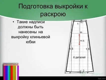 Подготовка выкройки к раскрою
