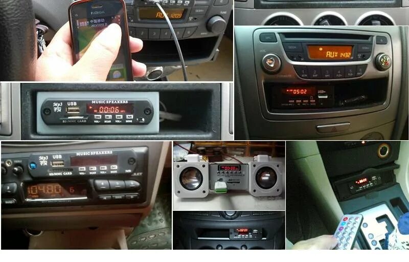 Как включить юсб в машине. Подключить модуль usb к автомагнитоле. usb bluetooth fm модуль переделка магнитофона. юсб модуль для магнитолы. мп3 плеер в машину через аукс.