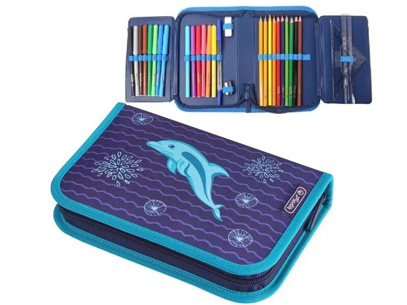 Пенал школьный. Пенал herlitz sport girls дельфин артикул: 50026333-2. Пенал tiger family enterprise единорог. Пенал с отделениями. Brauberg пенал с наполнением.