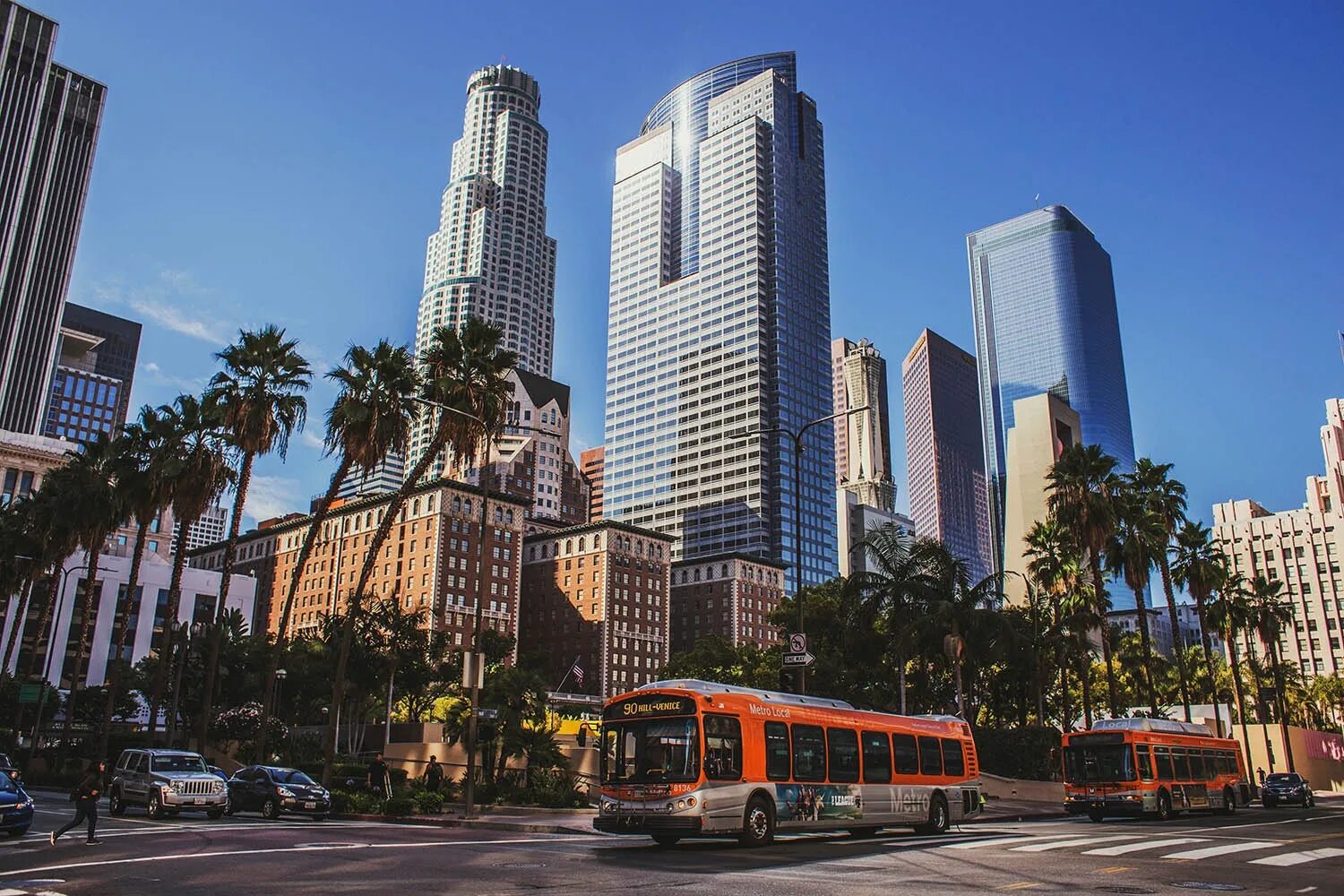 Лос-Анджелес. США Лос Анджелес. Центр Лос Анджелеса. Los angeles street