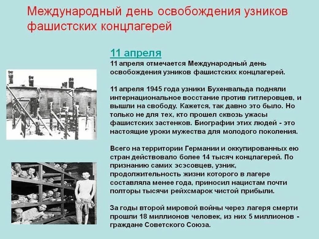 Международный день освобождения фашистских лагерей. 11 Международный день освобождения узников фашистских концлагерей. 11 Апреля 1945 восстание узников Бухенвальда. Международный день освобождения узников концентрационных лагерей. 11 Апреля 1945 день освобождения узников фашистских лагерей.