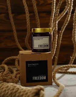 Свеча ароматическая Freedom Aroma "Ваниль, Табак", 8 см х 7 см, 1 шт купить по в