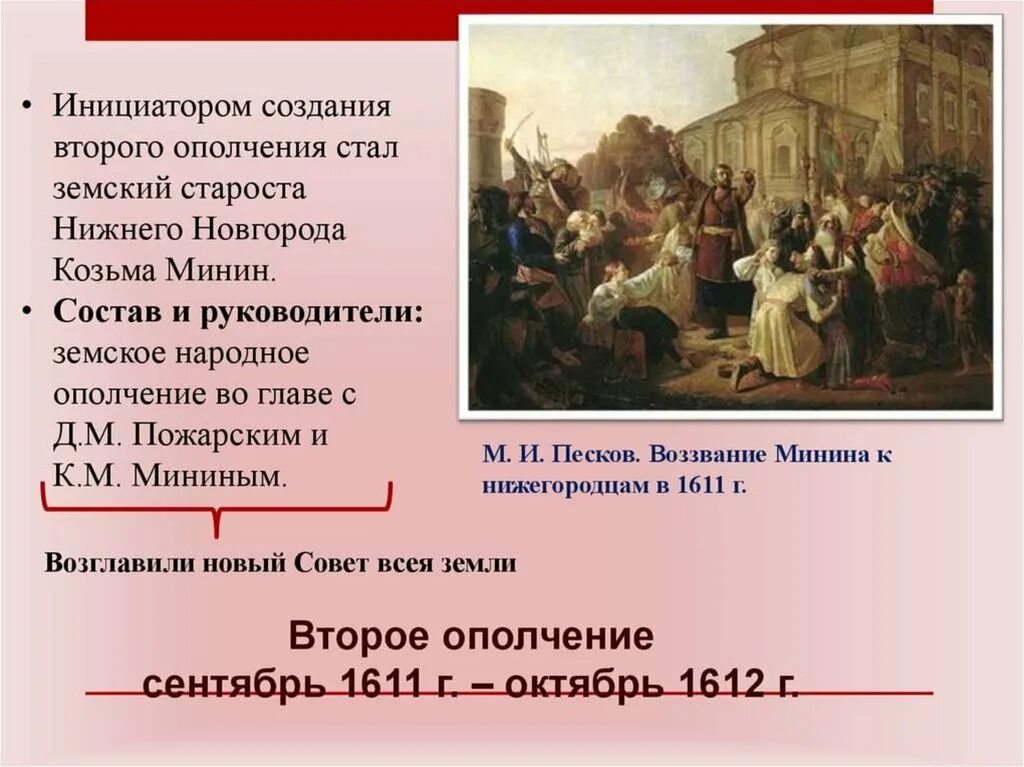 Сроки ополчения. Руководители второго народного ополчения в 1612 г.?. 1611 формирование второго ополчения. народное ополчение сентябрь 1611 октябрь 1612. второе ополчение сентябрь 1611 г октябрь 1612 г.