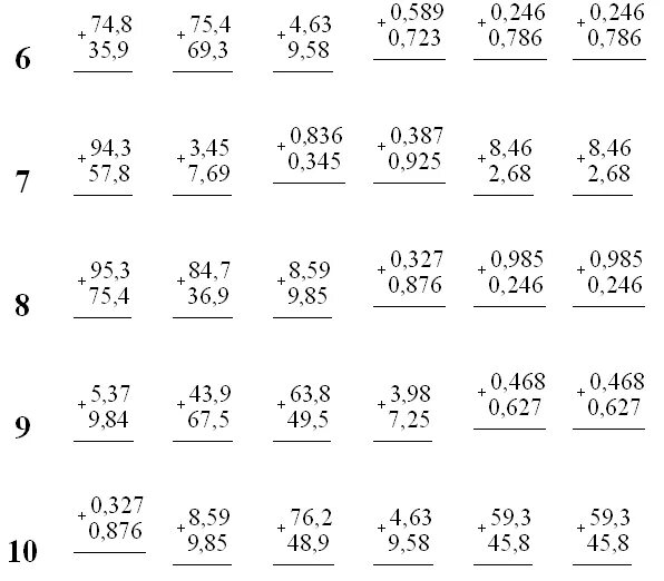 Тренажер умножение десятичных дробей 5. Сложение и вычитание десятичных дробей примеры. Сложение вычитание умножение и деление десятичных дробей. Десятичные дроби 5 класс тренажер. Сложение и вычитание десятичных дробей тренажер.