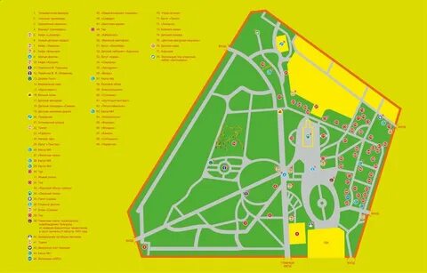 Парк культуры план площадок