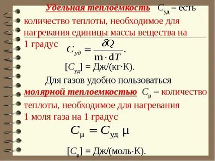 Количество тепла нагревание