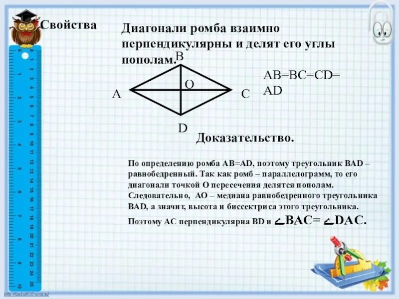 Доказать что диагонали ромба взаимно перпендикулярны. Диагонали ромба взаимно перпендикулярны и делят его углы пополам. Диагонали ромба взаимно перпендикулярны. Свойство ромба диагонали ромба взаимно перпендикулярны. Диагонали ромба взаимно перпендикулярны доказательство.