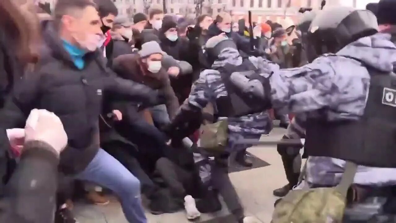 Москва протесты ОМОН 2021.