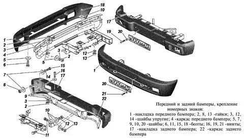 Вес и габариты бампера