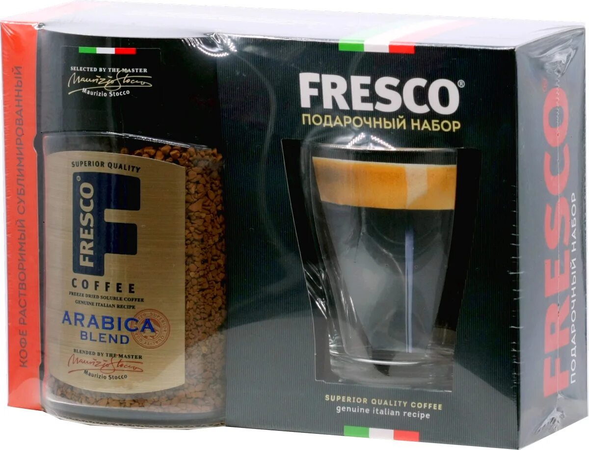 Кофе fresco. Fresco Arabica Blend 100 г. Кофе fresco Arabica Blend растворимый 100 г + Кружка. Подарочный набор fresco Arabica Blend кофе растворимый 100 г Кружка. Набор кофе fresco Platti ст/б 95г + Кружка/ 6.