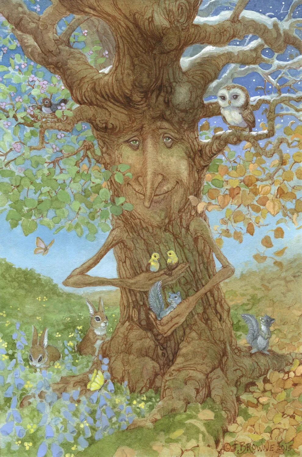 Картинки лицо дерево. Сказочные деревья Джеймса Брауна. Сказочное дерево. Сказочное дерево с лицом. Сказочное дерево иллюстрация.