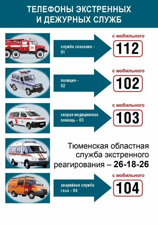 Телефон аварийной службы тюмень