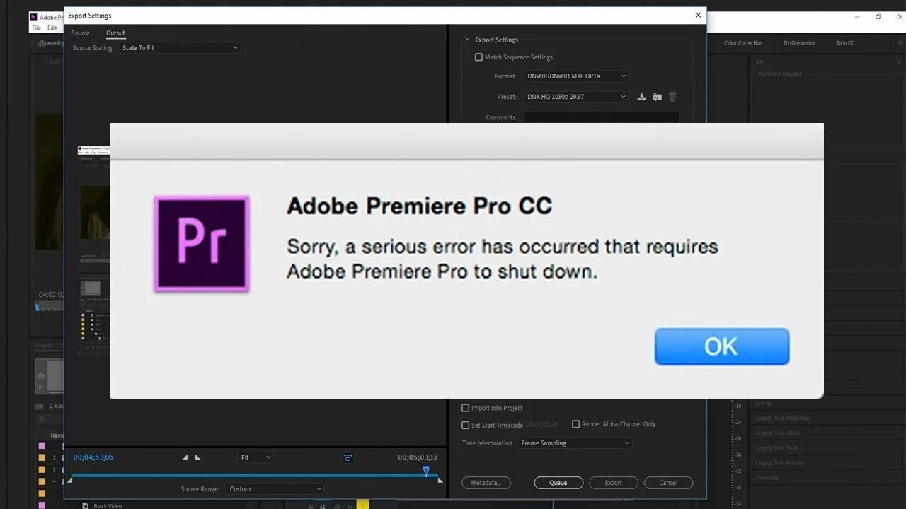 Premiere Pro. Adobe Premiere Pro. Краш премьер про. Ошибка Adobe Premiere Pro. Low level error