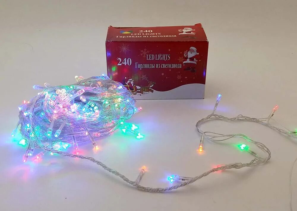 Гирлянда новогодняя. Елочная гирлянда. Коробка с гирляндой. Коробка с гирляндой. Гирлянда цветная.