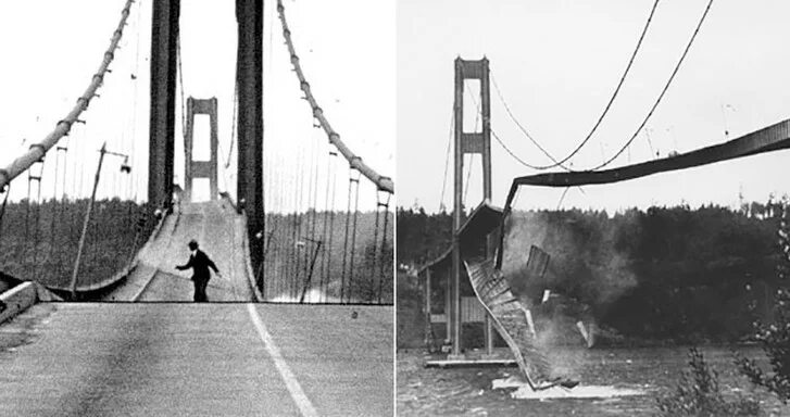 разрушение моста в сша. сша, мост такома. разрушение моста. обрушение моста в сша в 1940. такомский мост в сша.