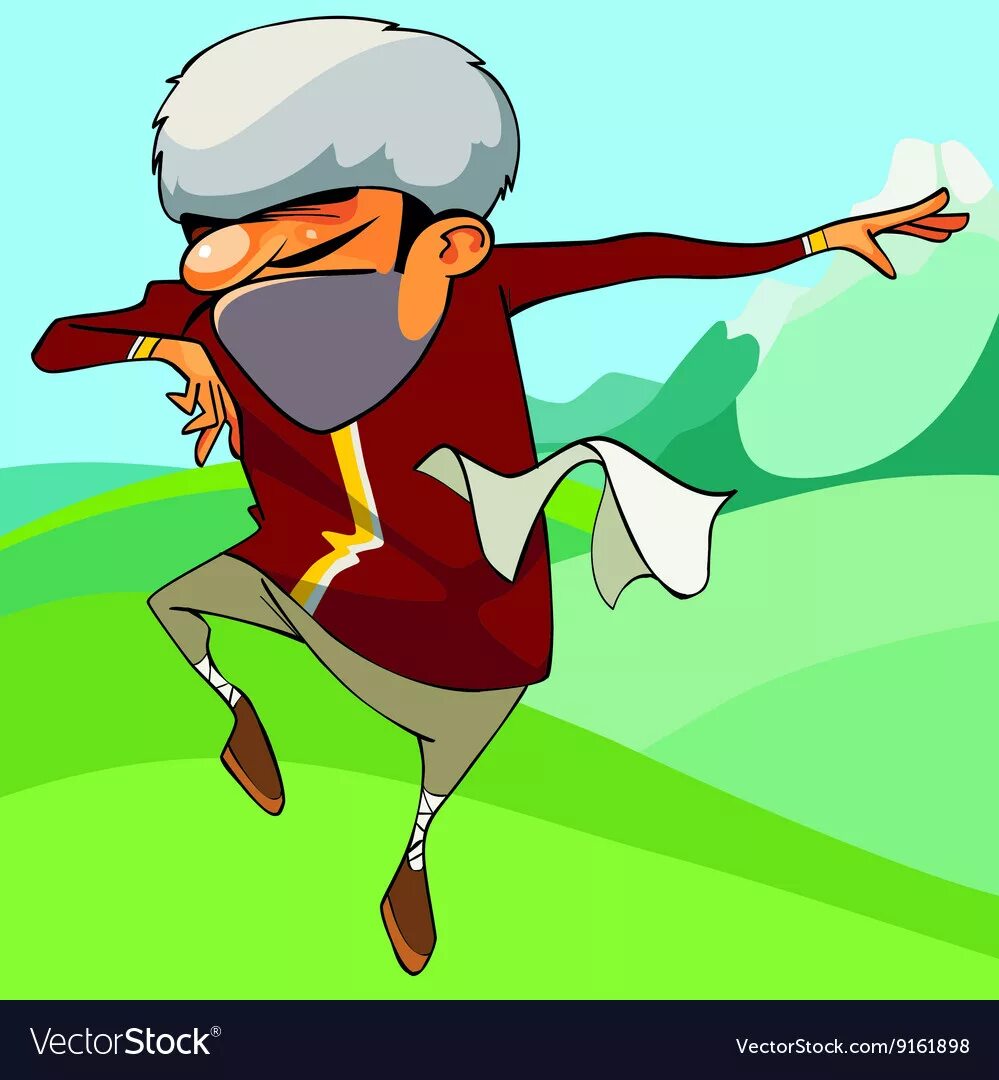 Танцующий джигит. Мультяшный грузин. Стикер лезгинка. Лезгинка рисунок. Стикер лезгинка.