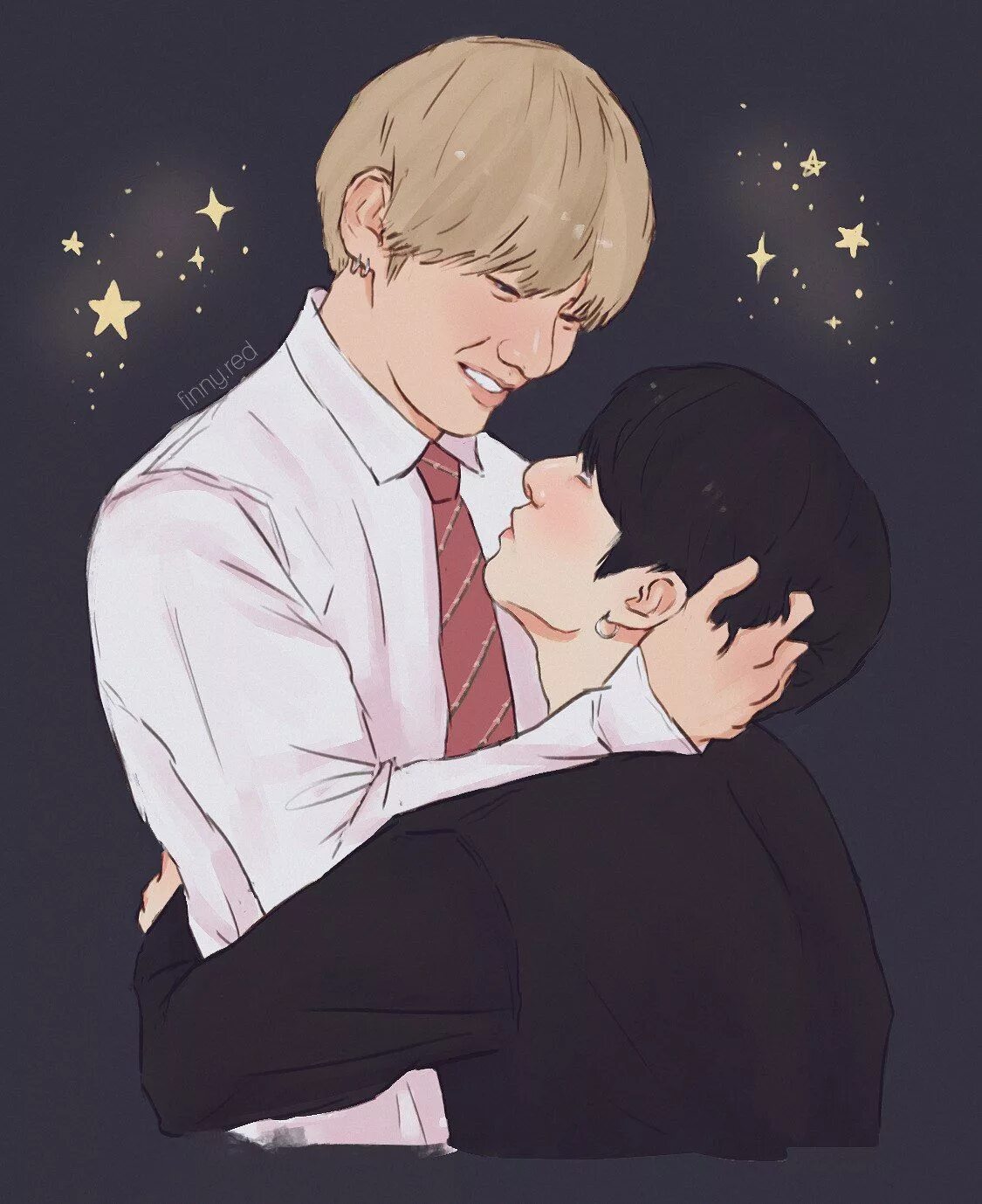 Солнце фф вигуки. Vkook. Вигуки БТС арт. BTS Vkook Art. Taekook Art омегаверс.