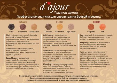 Колористика хна