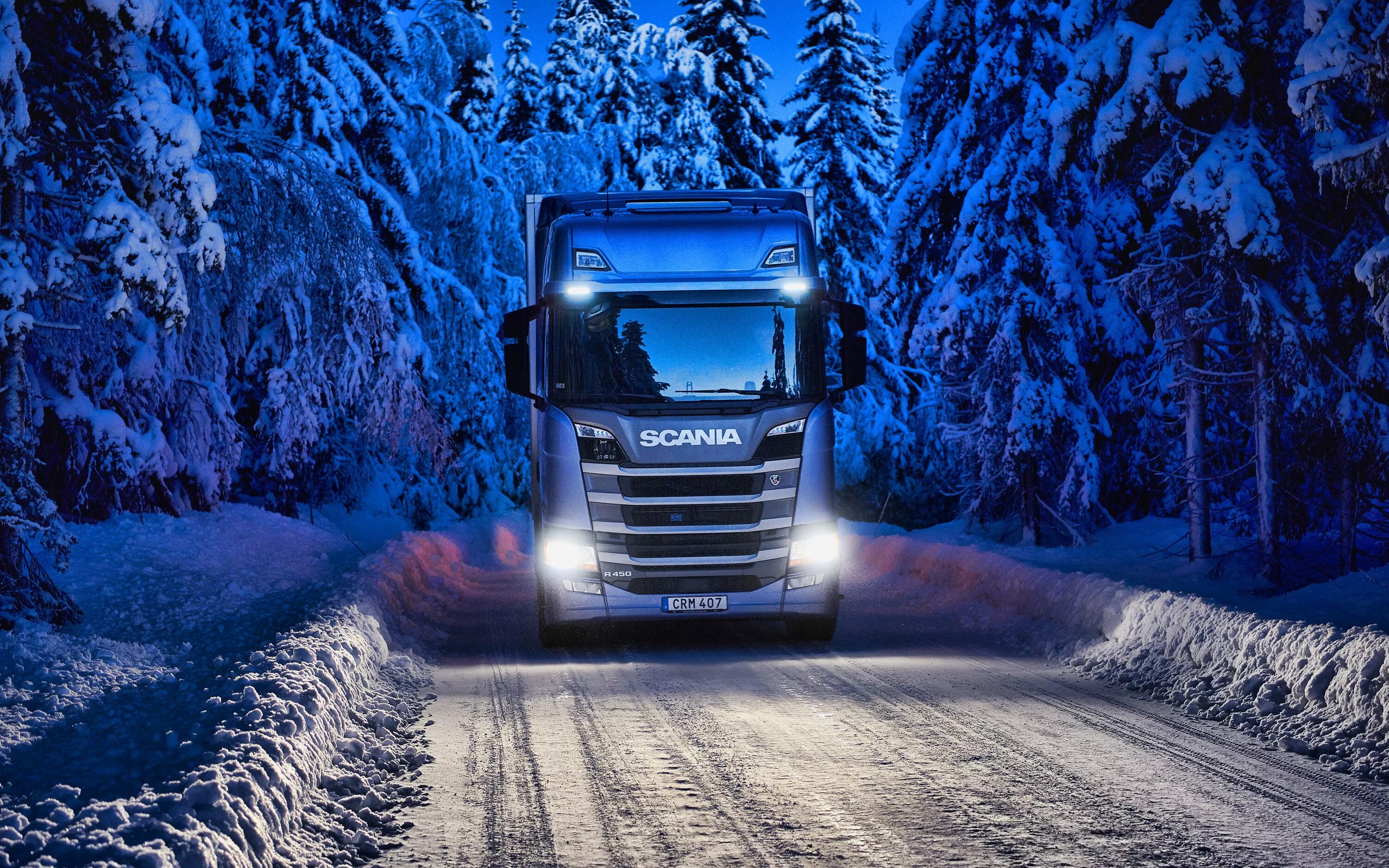 Зимний грузовик. Скания r 450. Scania r450. Scania r 4k. Scania Winter 2023.