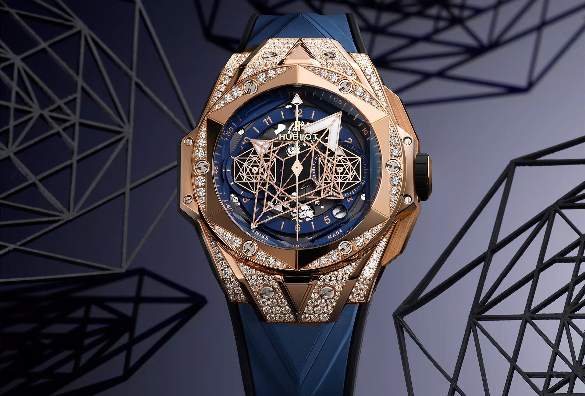 Ultra big часы. Часы Hublot big Bang Sang. Часы Hublot Sang bleu 2. Sang bleu Hublot. Hublot big Bang Sang bleu II all Black.