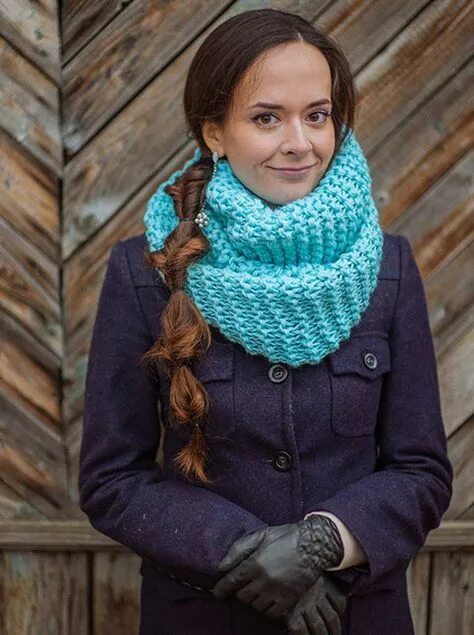 Женские вязаные шарфы на зиму фото схемы Pin em Модный шарф