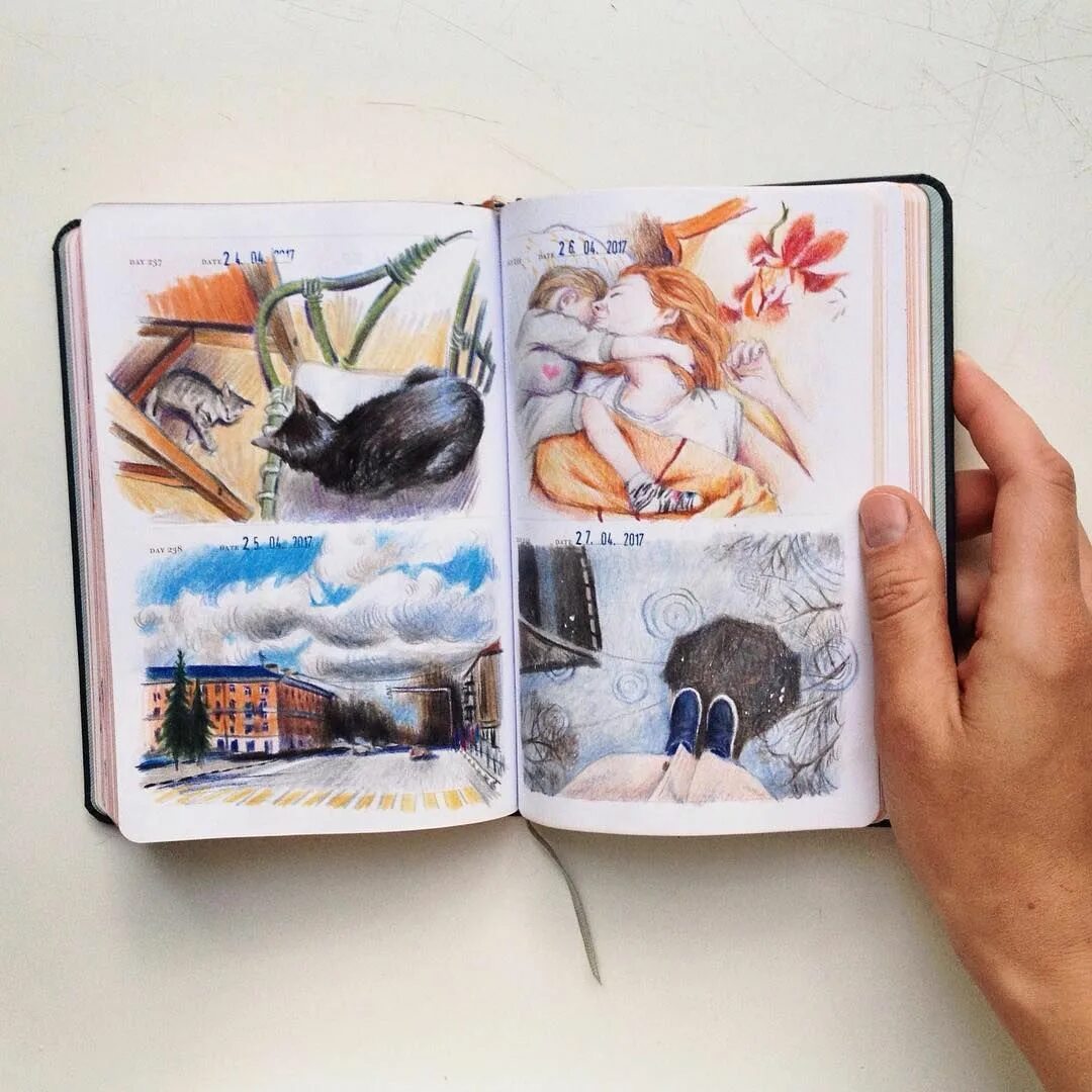 Разворот скетчбука. Коллажи скетчбук. Яркие идеи для скетчбука. Скетчбук развороты. Рисунки в скетчбуке.