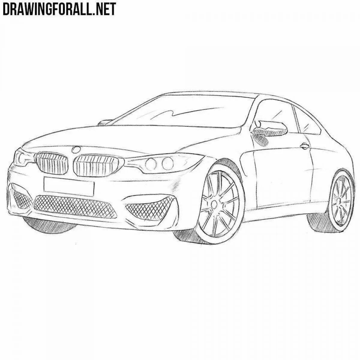 Раскраски БМВ (BMW) распечатать бесплатно