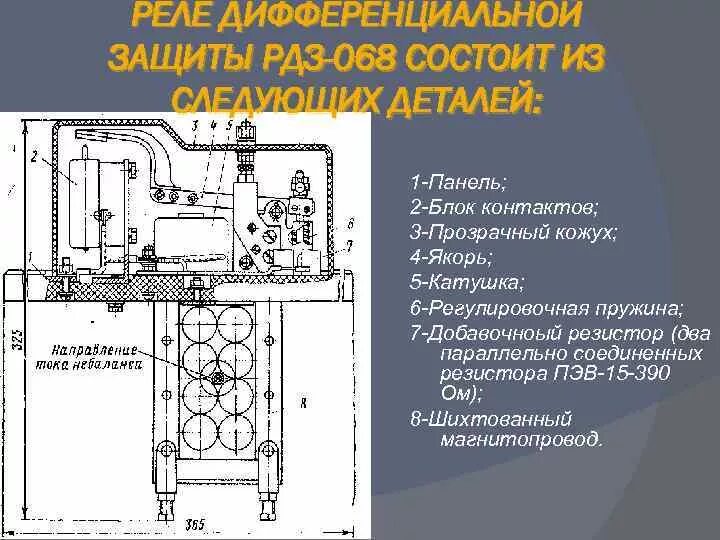 Подключение дифференциального реле 49.Реле защиты 1989 Красковская С.Н., Ридель Э.Э., Черепашенец Р.Г. Текущий ре