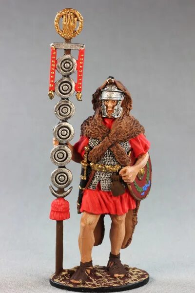 э. н200нн197. 8046 звезда 1/72 викинги. оловянный солдатик римский вексилларий 75мм. э солдатик.