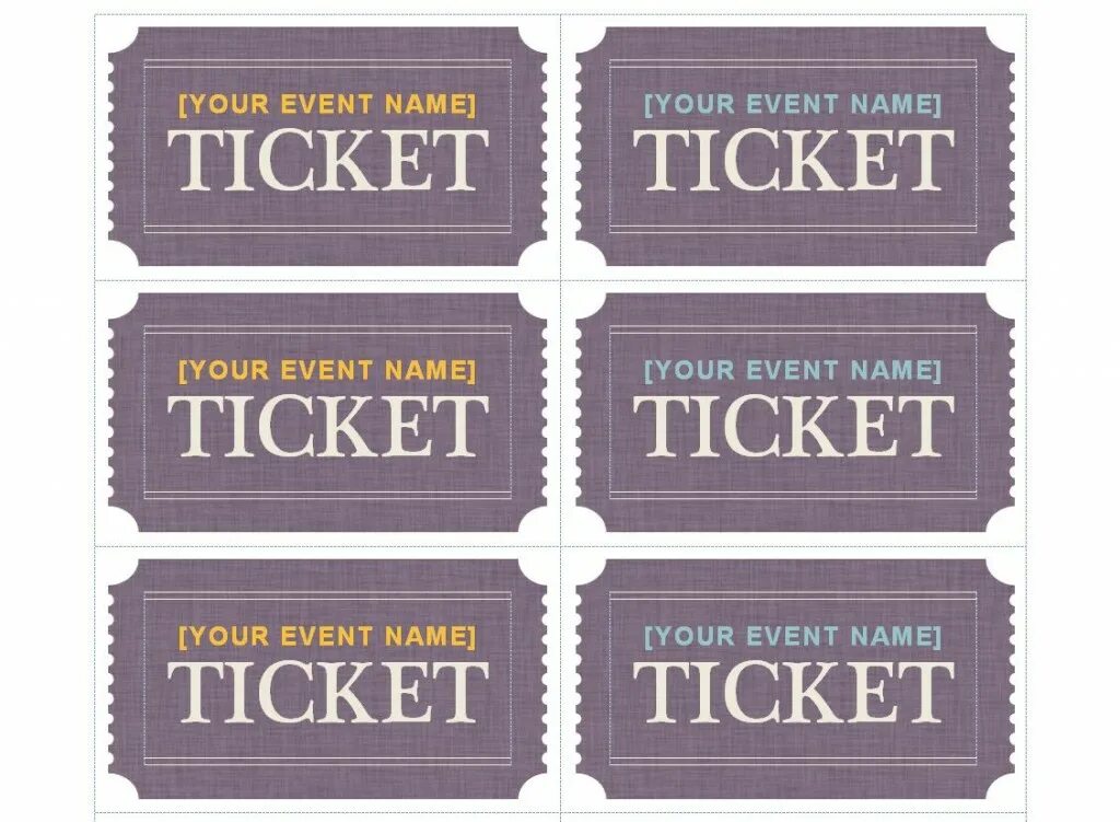 Your tickets