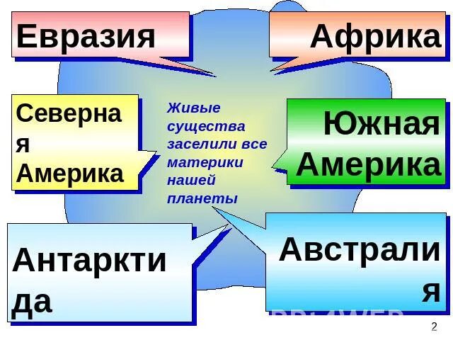 Жизнь на материке биология