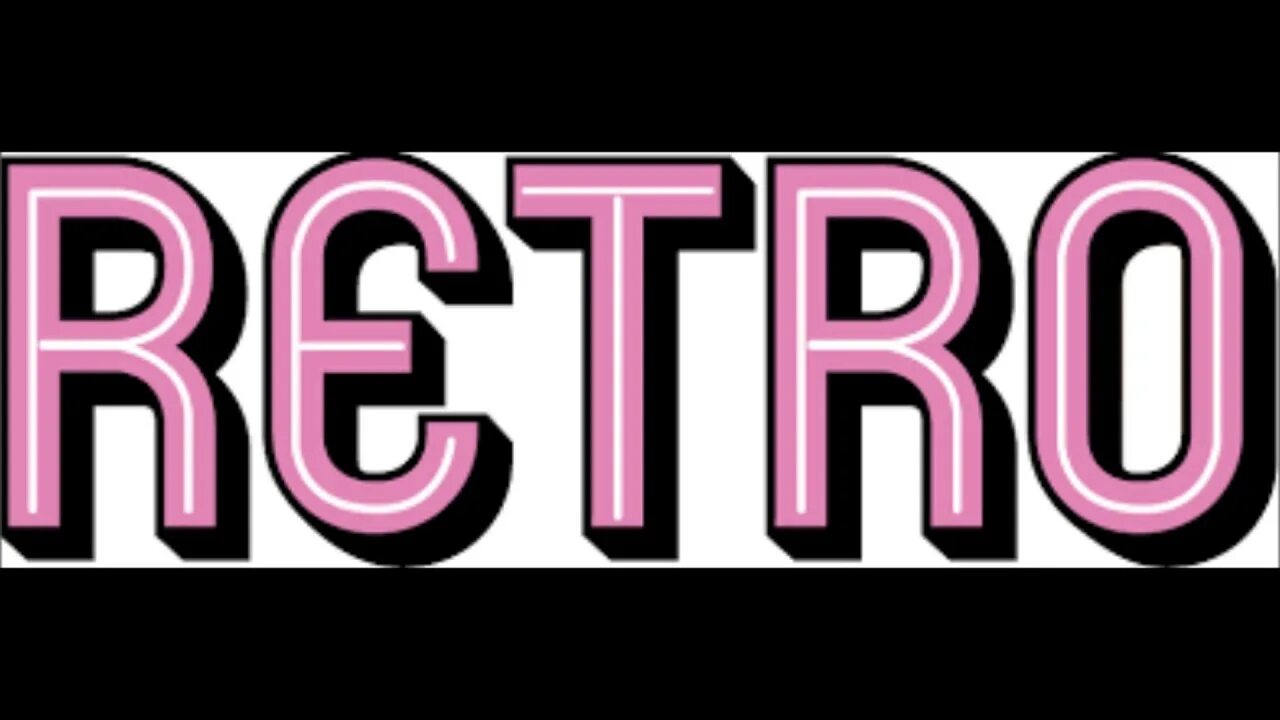 Ретро буквы. Вывеска в стиле старины RETRO
