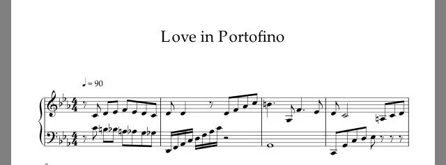 Ноты Бочелли Portofino для фортепиано. Love Portofino Ноты. Ноты любовь в Портофино. Love in Portofino Notes. Love in portofino