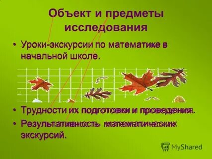 Примеры урока экскурсии