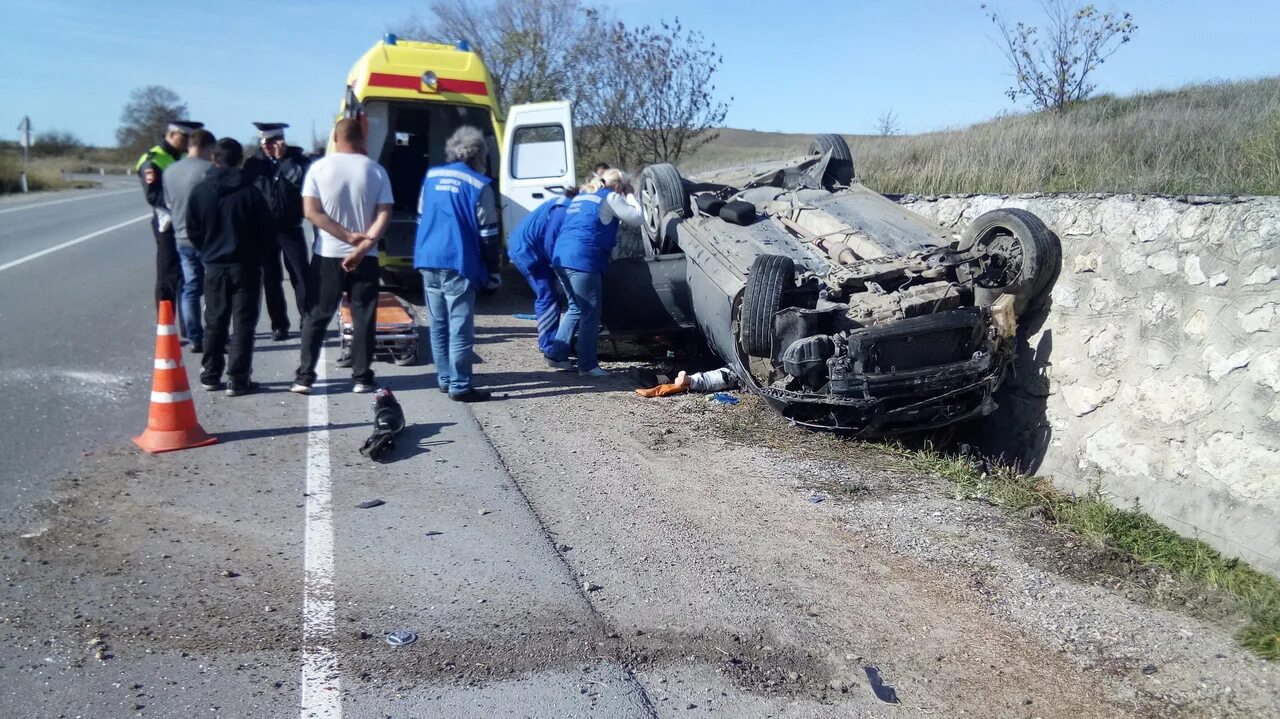 Авария в Крыму на трассе Симферополь Феодосия сегодня. Машина симферополь феодосия